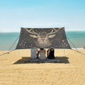 ALAZA Deer Zodiac Beach Tent Sun Shelter Portable Canopy Sunshade for Outdoor Camping Picnics Backyard Fun 10x9 ft