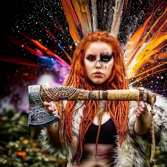 Hand-Forged Custom Axe for Wood Battle Full Functional Viking Axe Battle Axe Bearded Axe Viking Axe Real Weapon Tomahawk Axe Throwing Axe Norse Axe Medieval Axe war Axe Viking Weapons