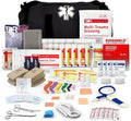 First Responder Trauma First Aid Kit Bag – Fully Stocked Emergency Medical Kit for Workplace Vehicle &amp Home – OSHA &amp ANSI Compliant – Portable – Tactical Black