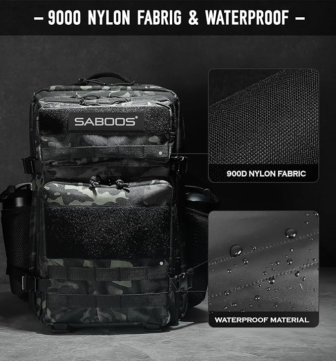Military Tactical Backpack for Men 45L Molle Army 3 Days Assault Pack Bug Out Bag Water Resistant