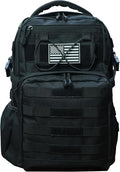 Military Tactical Backpack for Men Army 1 Day Assault Pack Molle Bag Bug Out Bag 25L Black