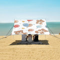 ALAZA Cute Carttoon Bear and Balloon Seamless Beach Tent Sun Shelter Portable Canopy Sunshade for Outdoor Camping Picnics Backyard Fun 10x9 ft