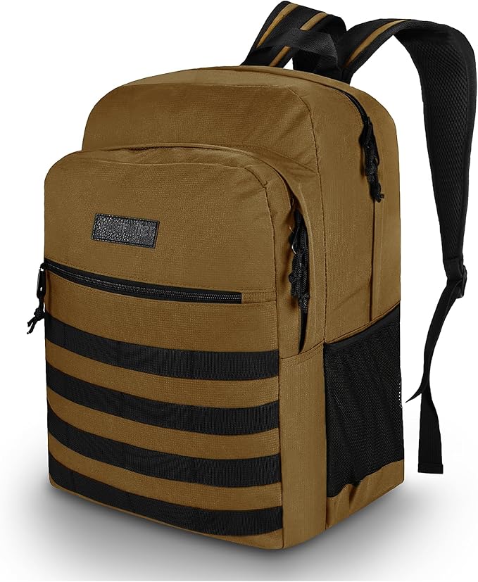 Wrangler Tradesman Backpack Water Resistant Casual Daypack for Travel Work School Unisex Laptop Backpack with Notebook Sleeve