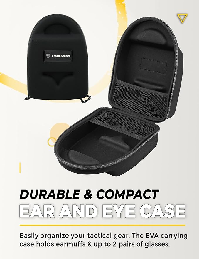 TradeSmart Range Backpack for Handguns Ammo &amp Shooting Gear with 3 Lockable Compartments Ear &amp Eye Protection Kit Optional