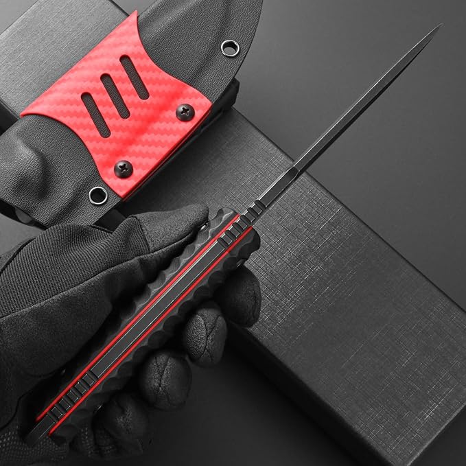 Eafengrow EF162 Fixed Blade Knife AUS-8 Steel Blade G10 Handle Full Tang Compact EDC Tool Fix Knifes for Outdoor Camping Survival