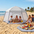 Porayhut Large Pop Up Play Tent for Kids 78 Instant Toddler Playhouse with Removable Floor &amp UV50+ Sun Shade 360° Mesh Mosquito-Free Tent for Indoor Outdoor Beach Backyard Fits 4 Kids