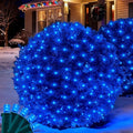 Led Christmas Net Lights for Bushes 132LED 6FT x 6FT Connectable UL Certified Net Lights for Bushes Tree Shrubs Xmas Trunk Green Wire Christmas Decorations