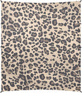 Leopard Print Pattern Stable Beach Tent UPF50+ Easy Setup Portable Sun Shelter with Sandbags and Shovel for Camping Trips Fishing Backyard Fun or Picnics