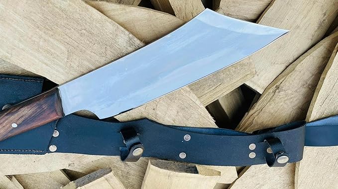 12 Inch Custom Axe Knife Viking Seax Axe Machete Knife Tactical Tomahawk Survival Heavy Duty Machete Camping Outdoors Survival