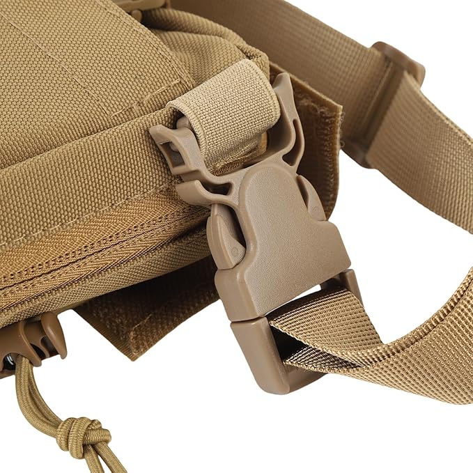 Drop Pouch Oxford Cloth Sub Abdominal Carrying Kit Bag Utility Tool Pouch Fanny Pack with Adjustable Waist Strap for Chest Rig Vest
