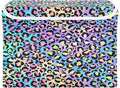Holographic Leopard Print on Gradient Storage Container with Lid Stackable Tote Storage Bins for Organizing for Home