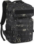HUNTVP Tactical Backpack for Men 30L Military Backpack MOLLE Assault Pack Army Daypack Hunting Rucksack for Hiking Travel Work with Bottle HolderCamo