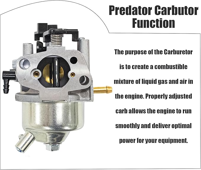 fullas Huayi Carburetor T07E Compatible with Predator 3500 Watts Inverter Generator 63584 Powerhorse LC4500i LC3500i Inverter Generator