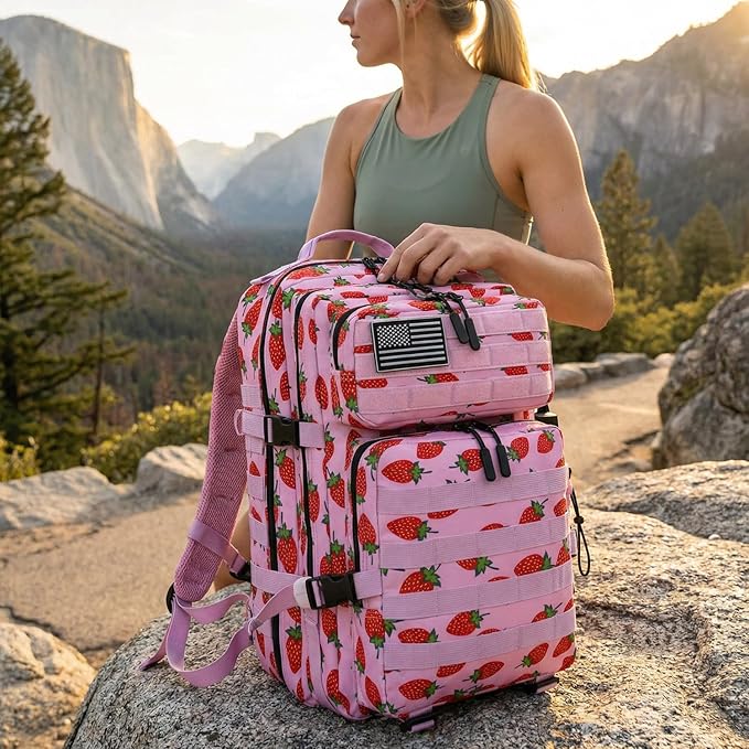 45L Tactical Backpack for Men Women Military Assault Pack with MOLLE Large 3 Day Bug Out Bag for Hiking Camping