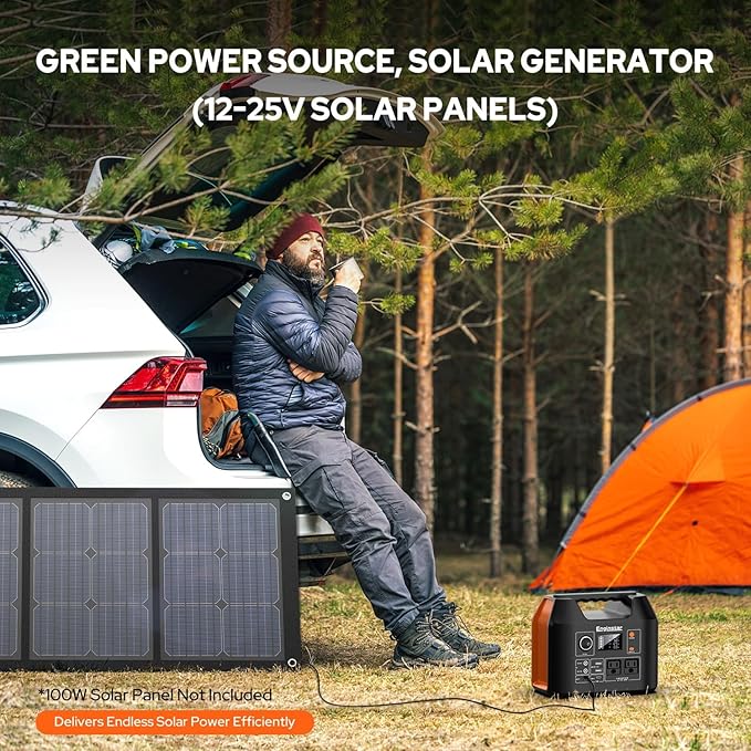EnginStar Portable Power Station 300W 296Wh Battery Bank with 110V Pure Sine Wave AC Outlet for Outdoors Camping Hunting and Emergency 80000mAh Backup Battery Power Supply for CPAP