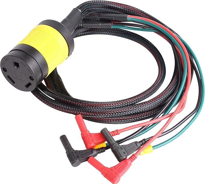 Journeyman-Pro 30A Parallel Cord Connection Kit for Inverter Generators | 120-125 VAC 30 AMP - 4000/3750 Watts TT-30R Female Connector RV Ready (TT30R Straight Blade)