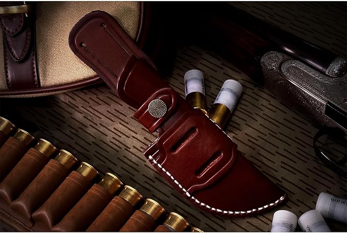 Extrema Ratio - Venatus S (Nitrogen Black Satin) Fixed Blade Knife Nitrogen Steel Satin Finish Full Tang Construction Walnut/G10 Handle Ambidextrous Leather Sheath