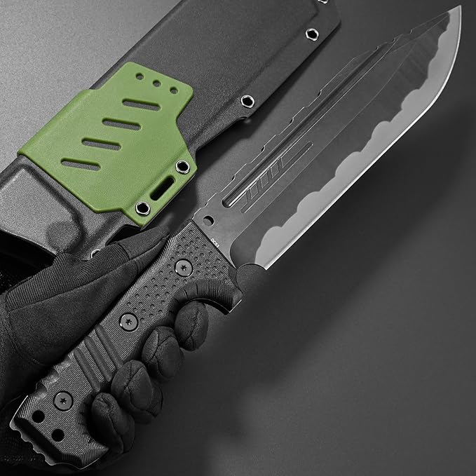 Gtkii GTK36 Fixed Blade Knife DC53 Steel Blade Full Tang Nylon Fiberglass Handle Massive EDC Fix Knifes for Camping Hunting Bushcraft