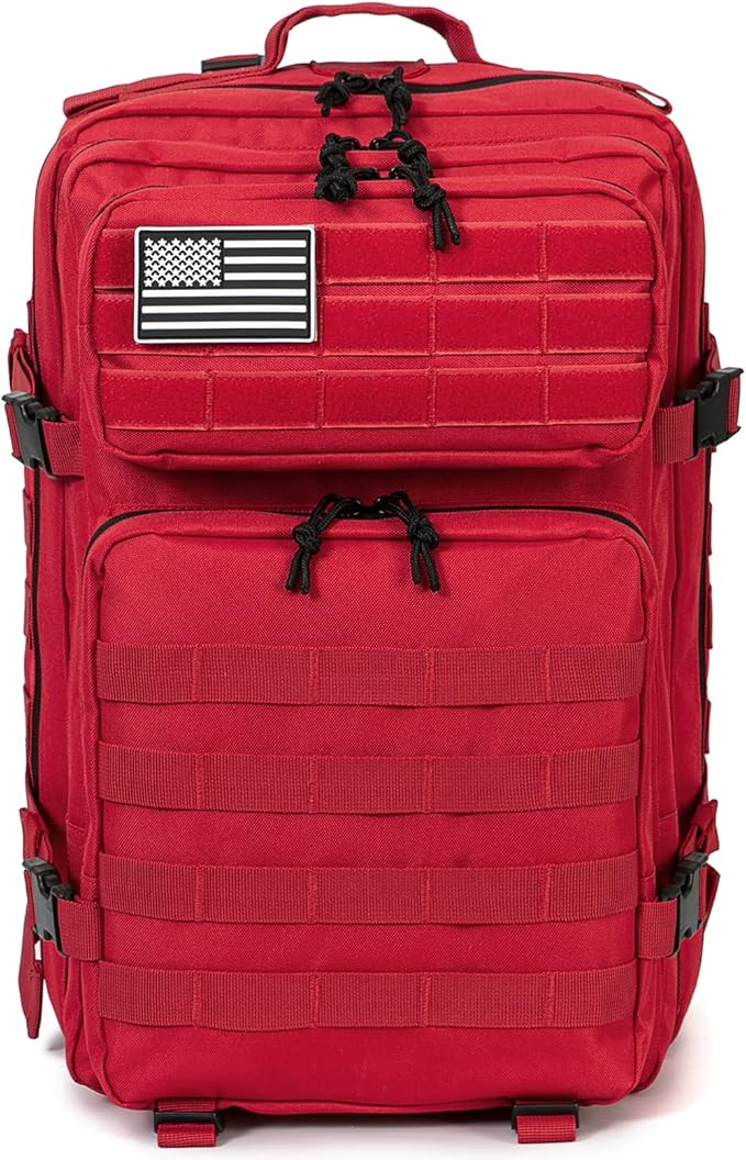 QT&ampQY 45L Military Tactical Backpacks Molle Army Assault Pack 3 Day Bug Out Bag Hiking Treeking Rucksack…