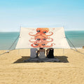 ALAZA Cute Octopuses Beach Tent Sun Shelter UPF50+ Protection Beach Shade Canopy w/ 4 Sandbags for Outdoor Camping Fishing Backyard Fun Picnic 10x9 ft