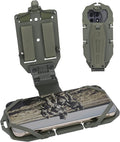 Tactical Gear Plate Carrier Vest Accessories 90° Rotating MOLLE Phone Holder for 4.7-7.8 Screens Foldable Tactical Phone Chest Mount Holder for Police &amp Airsoft Gear