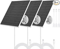 Solar Panel for Eufy Camera 5W Solar Panel Compatible with Eufycam 3/3C/2/2 Pro/2C/2C Pro/E/E20/E40/L20/L40 Solar Charger for Eufy Camera with USB-C Port Micro USB Adapter IP65 Waterproof 3 Pack