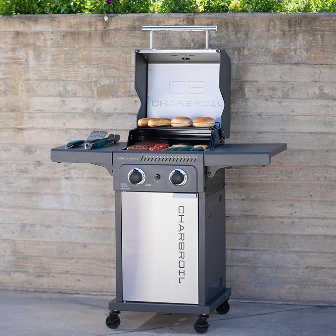Charbroil Performance Series 2-Burner Gas Grill Cabinet Stainless Steel - 463638125