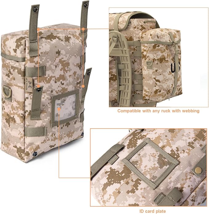 MT 2Pcs US Military MOLLE Sustainment Pouch Army Utility Pouch