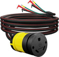 Journeyman-Pro 30A Parallel Cord Connection Kit for Inverter Generators | 120-125 VAC 30 AMP - 4000/3750 Watts TT-30R Female Connector RV Ready (TT30R Straight Blade)