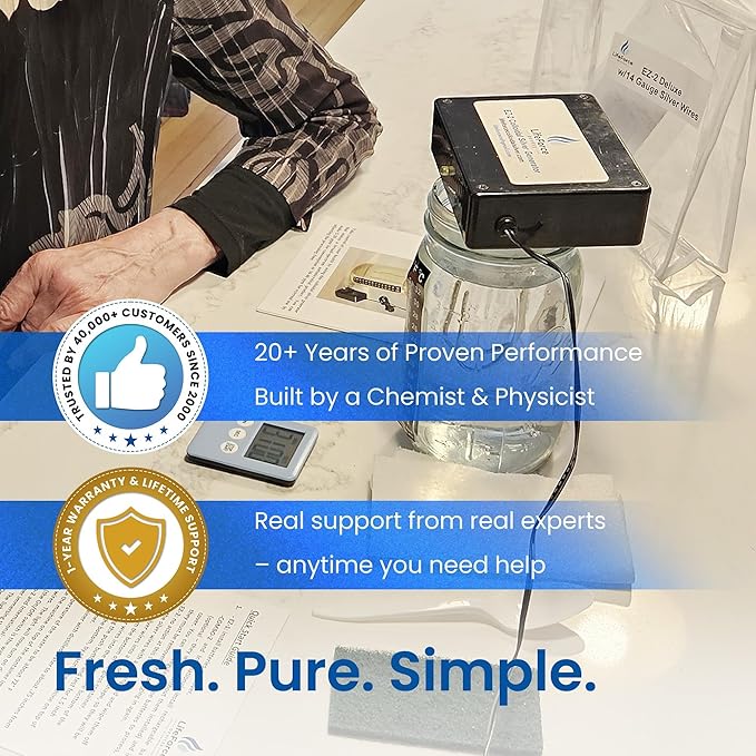 Compact Combo-2 Deluxe Colloidal Silver Generator Package Make 32 oz in 32 minutes - 14 Gauge
