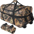 REDCAMP 85L/120L/140L Foldable Duffle Bag with Wheels Large Travel Duffel Bag