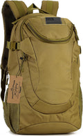 ArcEnCiel Motorcycle Tactical Backpack for Men - With Rain Cover &amp Patch Water Resistant for Hiking Commuting &amp Outdoor