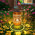 Hummingbird Rose Solar Lanterns Outdoor with Shepherd Hook Birthday Gift Mothers Day Gift for Women Mom Grandma Wife Daughter Waterproof Hanging LED Lights Decor for Yard Garden Patio Porch Lawn