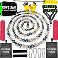 55 Inch High Limb Rope Saw with Dual Sided 70 Teeth 360° Chain – Manual Hand Saw for Tree Branch Cutting – Fast Portable &amp Durable Outdoor Tree Trimming Tool Kit