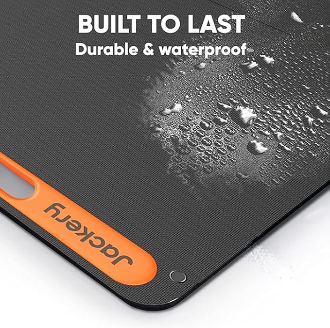 Jackery SolarSaga 200W Portable Solar PanelIP68 Foldable Bifacial Solar PanelsCompatible with Jackery Explorer Power Station and Solar Generatorfor Rooftops Outdoor Camping Off-Grid and RVs
