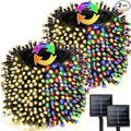 2 Pack 480 LED Solar Chrismas Lights Outdoor 170 FT Solar String Lights for Outside with 8 Modes &amp Memory Function Waterproof Twinkle Light for Xmas Tree Party Decorations (Warm White &amp Mult