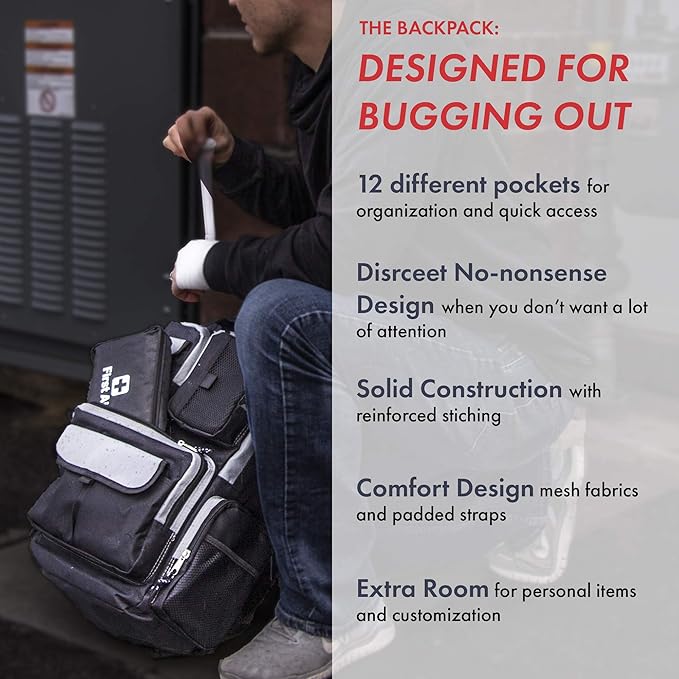 Emergency Zone Urban Backpack - Black 48L