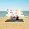 ALAZA Watermelon Popsicle Pattern Beach Tent Sun Shelter Portable Canopy Sunshade for Outdoor Camping Picnics Backyard Fun 10x9 ft