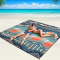 Beach Blanket Waterproof Sandproof Beach Mat 79 X 83/10'x9'for 2-8 Adults Quick Drying Outdoor Picnic Mat Beach Accessories for Travel Camping Hiking