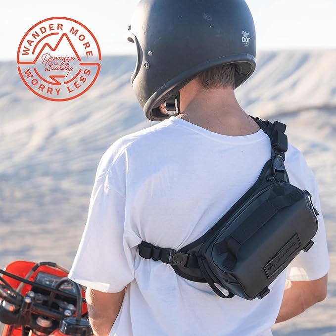 WANDRD ROGUE V1 3L Sling: Compact Camera Sling and Crossbody Bag with Fast Access 3-Way Carry– Lightweight Everyday Bag Great for Travel Photography and Daily Use (Black)