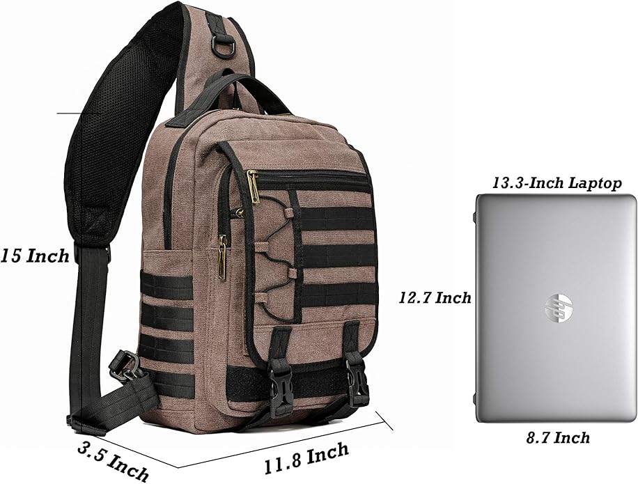 NICGID Tactical Military Backpack Daypack Molle Army Assault Pack Bug Out Bag Travel Fishing Hiking Trekking Rucksack