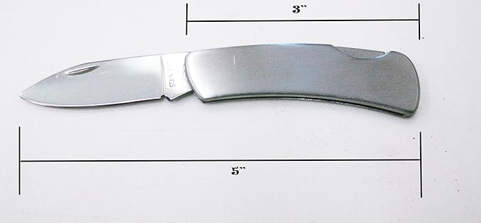 Zaltana 10Pcs stainless Pocket knife combo (Floded size 3)