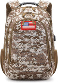 Camo BackpackSmall Tactical Backpack for outdoorMilitary Teen Boys Backpacks for School with USB Charging Port40L