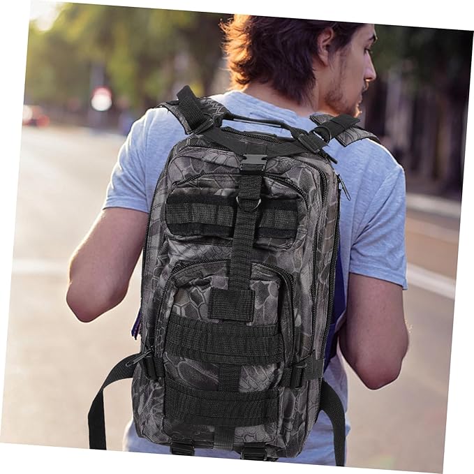 Outdoor Tactical Backpack Large Capacity Practical Storage for Camping and Survival Gear Sturdy Water-Resistant Design Multi-Purpose Double Shoulder Bag for Hiking and Travel