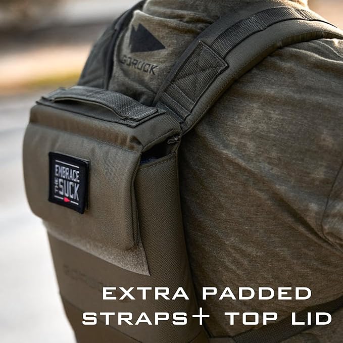 GORUCK Ruck Plate Carrier 3.0 - Streamlined Weighted Rucking Backpack w/Ergonomic Back Support &amp Extra Padded Straps - Compatible Ruck Plates Ranger Green