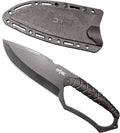 NLX 11 Black Stonewash Tanto Drop Point Style Machete and Outdoor Tools with Glass Breaker Full Tang Stainless Steel Fixed Blade with ABS Sheath. Durable Gear for Camping Hiking Bushcraft EDC Use