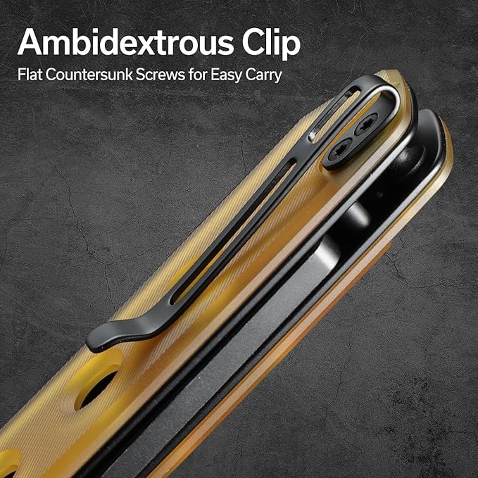 CIVIVI Vision FG Pocket Knife for EDC Superlock Folding Knife with 3.54 Reverse Tanto Nitro-V Blade Ultem Handle Ideal Gift for Men Women C22036-6