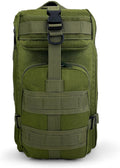 ASA TECHMED Large Tactical Backpack - IFAK Military-Grade Assault Pack Everyday Carry Use Military Backpacks Tactical (Green)