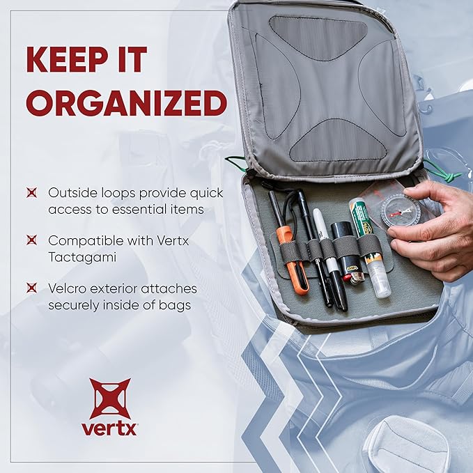 Vertx Pack Zip Pouch Organizer Insert Attachment for Backpack Bag Travel Organization Pouches