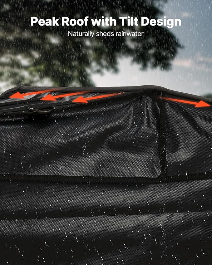 VEVOR Generator Running Cover 34 x 26 x 21 Inch Waterproof Universal for Most Generators 3500-12000 Watt Generator Tent while running with Heavy Duty Thicken 420D Oxford Fabric Black
